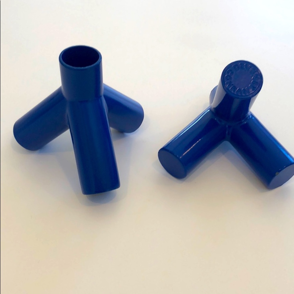 Pair of Modern Blue Candle holders